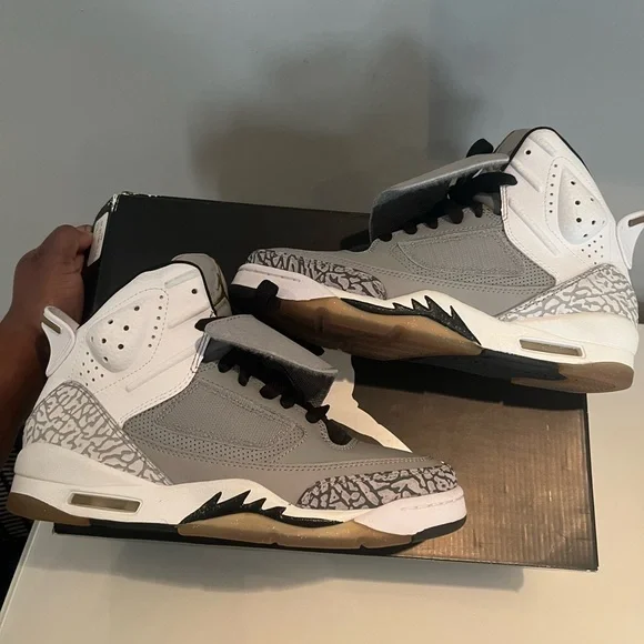 Air Jordan Gray and Black Sneakers - Picture 5 of 12